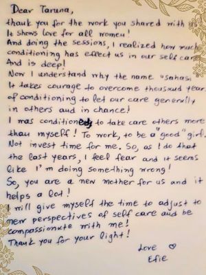 A Letter from a Participant in Online Breast Care A Letter from a Participant in Online Breast Care